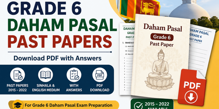Daham Pasal Grade 6 Past papers