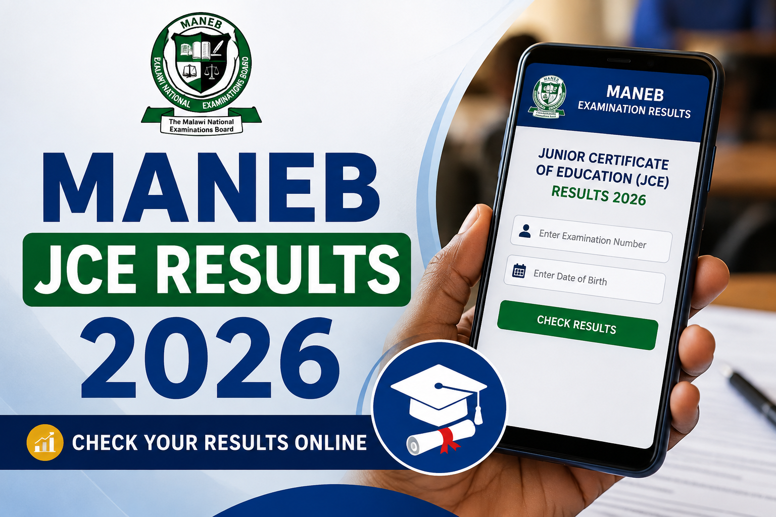 Maneb MANEB JCE Results 2026: Check Junior Certificate of Education Results ...