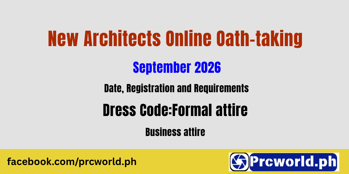 Online Oathtaking New Architects September 2026